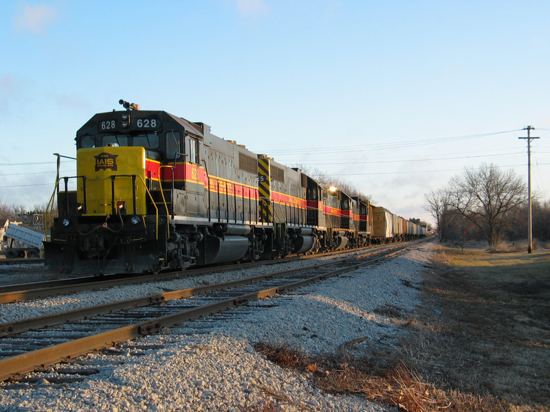 Westbound tied down at Anita, Jan. 13, 2006.