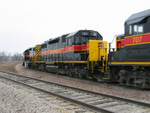 Coal train pulls onto the east wye at Yocum, Jan. 20, 2006.
