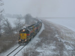 Coal train at the Iowa/Benton county line.  Jan. 20, 2006.