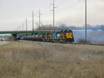 Westbound CR job at I-80, Hawkeye, west of Coralville, March 20, 2006.