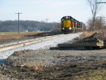 West train at the newly ballasted and surfaced spot mp205.9, Nov. 21, 2006.