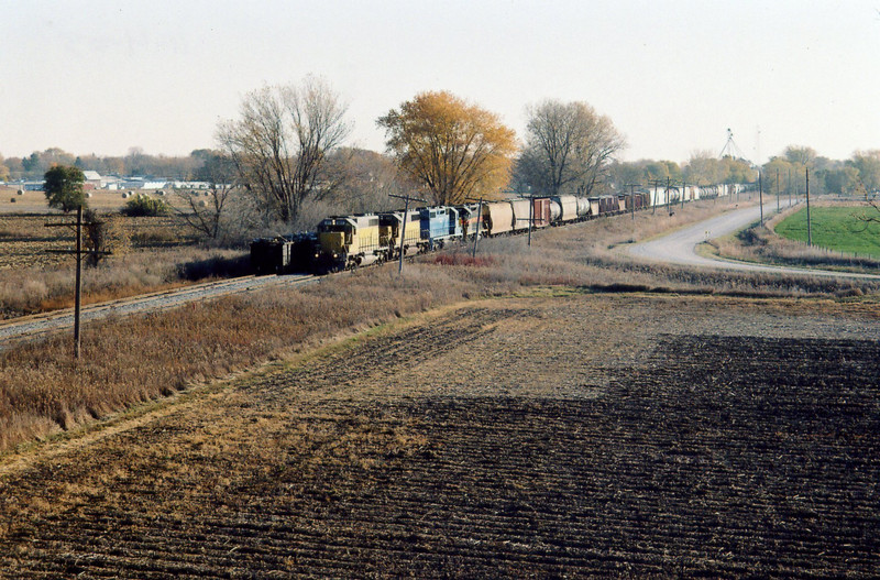 Westbound RI turn at Wilton, Nov. 4, 2004.
