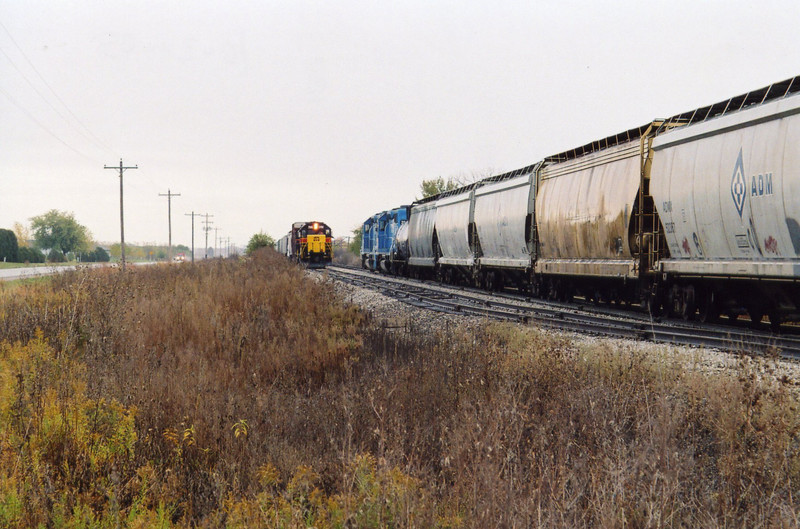 Meeting the west train at Twin States