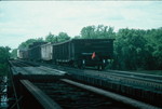 Wilton local is heading west across the Cedar River, July 12, 1993.  This was during the height of the '93 flood; small potatoes on the Cedar River compared to the flood of '08.  Alas, if Rich shot any of the '93 detours they weren't offered for sale on ebay.  The oncoming shot of this train was badly blurred and not worth posting.