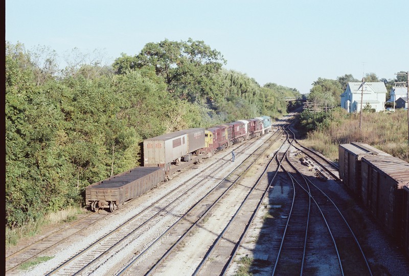 EB RI setting out in the yard, when RI had a pig ramp in Iowa City.