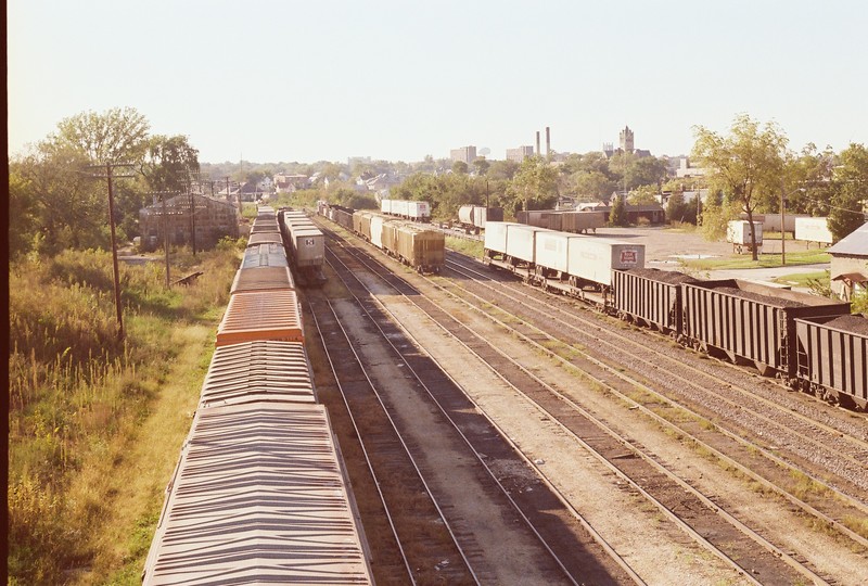 Looking west from Dodge St.