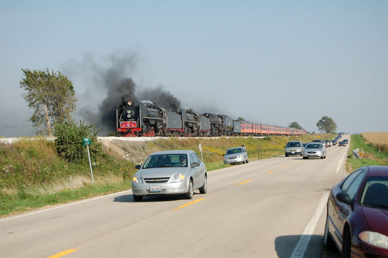 an eastbound car on US 6 is about to get a rude surprise.....