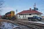 Taking loads past the depot at Milan to the Steel Warehouse.