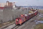 SISWX-08 shoves off the Milan Branch @ 24th St; Rock Island, IL.