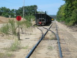 Preparing to shove south from the sand pit onto their train.