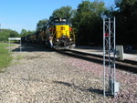 Sand/coal train arrives at Bureau, Sept. 11, 2007.