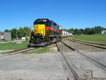 Pulling forward onto the interchange to head back down the hill.  Sept. 12, 2007