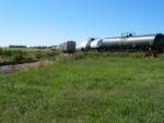 The crew has set two tanks for Emerald onto the north track, and pulled ahead to prepare to back down the south track to United Suppliers.  Sept. 12, 2007. 144