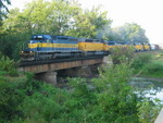 On the Pine Creek bridge by Wildcat Den.