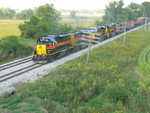 West train at the Wilton overpass, Sept. 18, 2008.