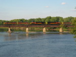 On the Cedar River bridge.