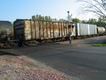 I wonder if these guys are actually going to Cedar Rapids of if they're on the "wrong" train; usually the flour empties go west on the through freight.