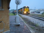 Westbound RI turn at the West Lib. depot, Sept. 25, 2007.
