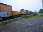 Crandic switcher/slug set on the turn at West Lib., Sept. 25, 2007.