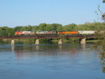 Crossing the Cedar River.