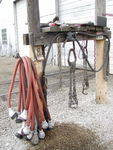 MU hose storage on base of utility poles, 5/1/2004.