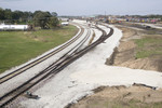 A look at the east end of the new Silvis yard.  Silvis, IL.  October 13, 2009.