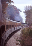 The Hawkeye Express approaches Kinnick Stadium in Iowa City, IA on 10/16/04.