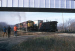 Looking west under the former Highway 29 overpass at Bureau in RI days.