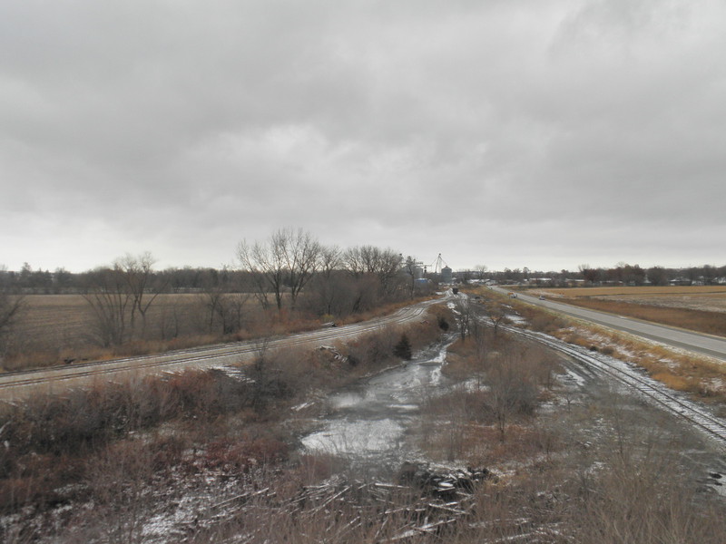 Hancock, with the IAIS's recent reworking of the hill tracks and junction with the Oakland branch visible.