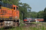 BNSF 5910 has pulled up to the signal and waits for AMTK 156 to enter the IAIS at Colona, IL.