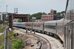IAIS 6988 and train on the curve just off the Government Bridge in Davenport, IA with the 2pm run to Walcott.