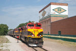 KCS 4124 enters the IAIS mainline at Missouri Division Junction in Davenport, IA.