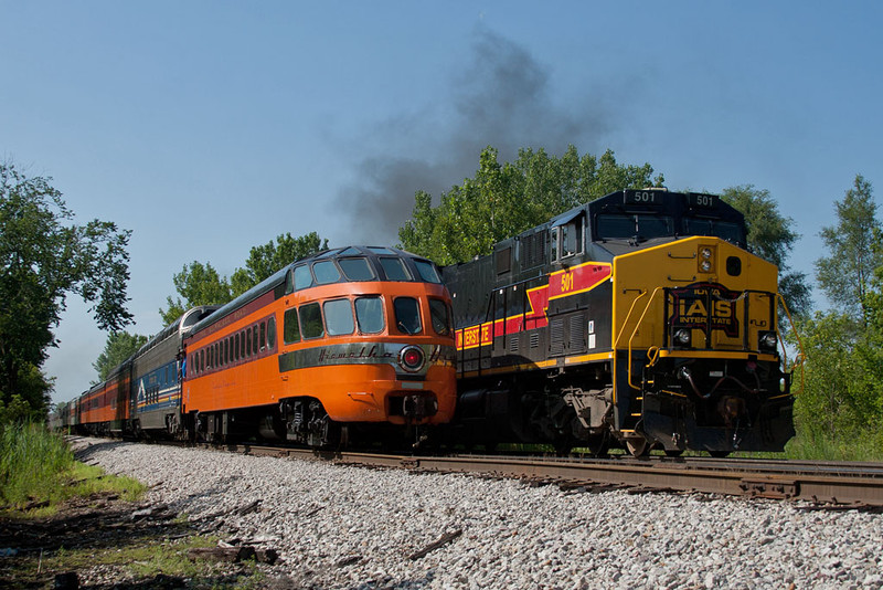 MILW Cedar Rapids and IAIS 501 at Carbon Cliff, IL