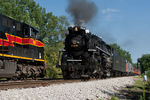 NKP 765 West meets IAIS 501 East at Carbon Cliff, IL.