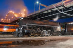 NKP 765 in Rock Island, IL during the night photo shoot.