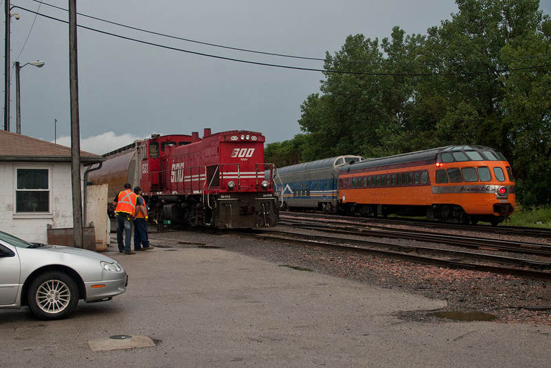 The Cedar Rapids passes SOO 1532 at West Davenport, IA.