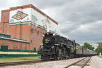 The 11am Walcott run pauses at Missouri Divison Jct on the return trip to setout NKP 765.