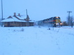 West train at West Liberty, Jan. 1, 2008.