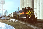 Ol' frog eyes at Walcott, Iowa with new ditchlights installed. December 22nd, 1992.