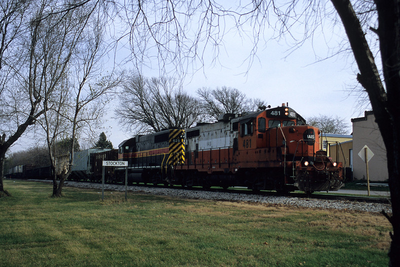 #481 on  the West train at Stockton, Iowa, November 10th, 2004.