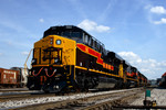 The #502 & #510 wait to go west on a BICB train. September 18th, 2008.