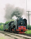 7081 undergoes initial testing on the wye track on the east side of Iowa City in early September 2006.