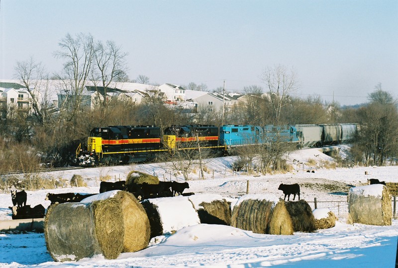 150 leads the ICCR past the Oxford Sale Barn in Oxford, Iowa on Sunday, January 27, 2008.