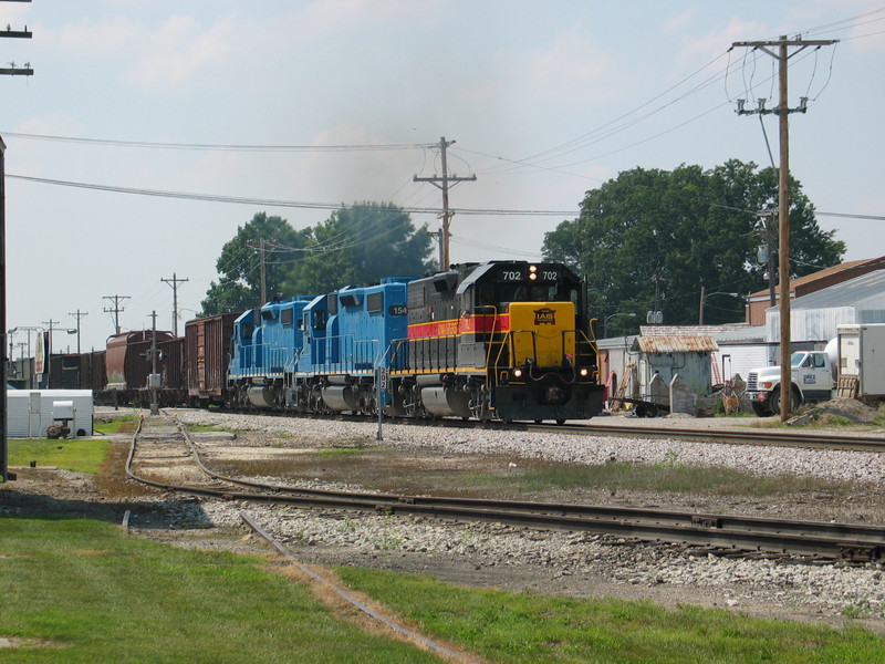 East train at Durant, Aug. 1, 2007.