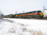 Through freights meet at N. Star, Dec. 30, 2012.