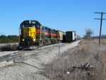 Shoving Crandic traffic in on top of the potash.  Feb. 6, 2006.