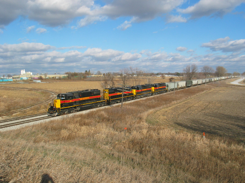 Westbound at Wilton, Nov. 23, 2005.