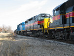 West train setting out gons at N. Star siding, Nov. 26, 2005.