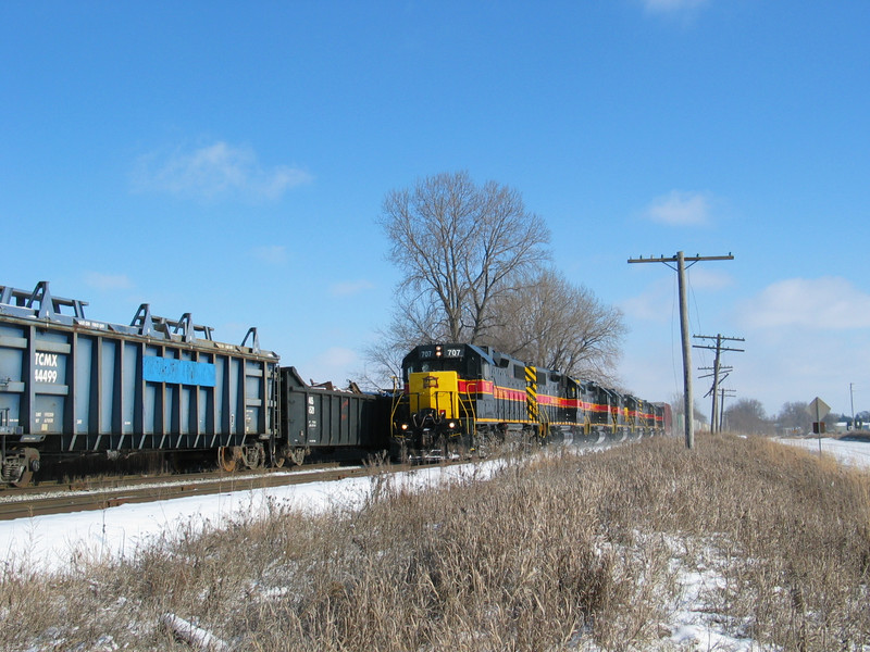 West train at N. Star, Dec. 1, 2005.