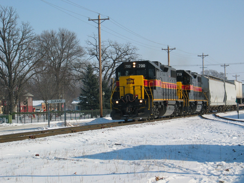 Westbound at Durant, Dec. 5, 2005